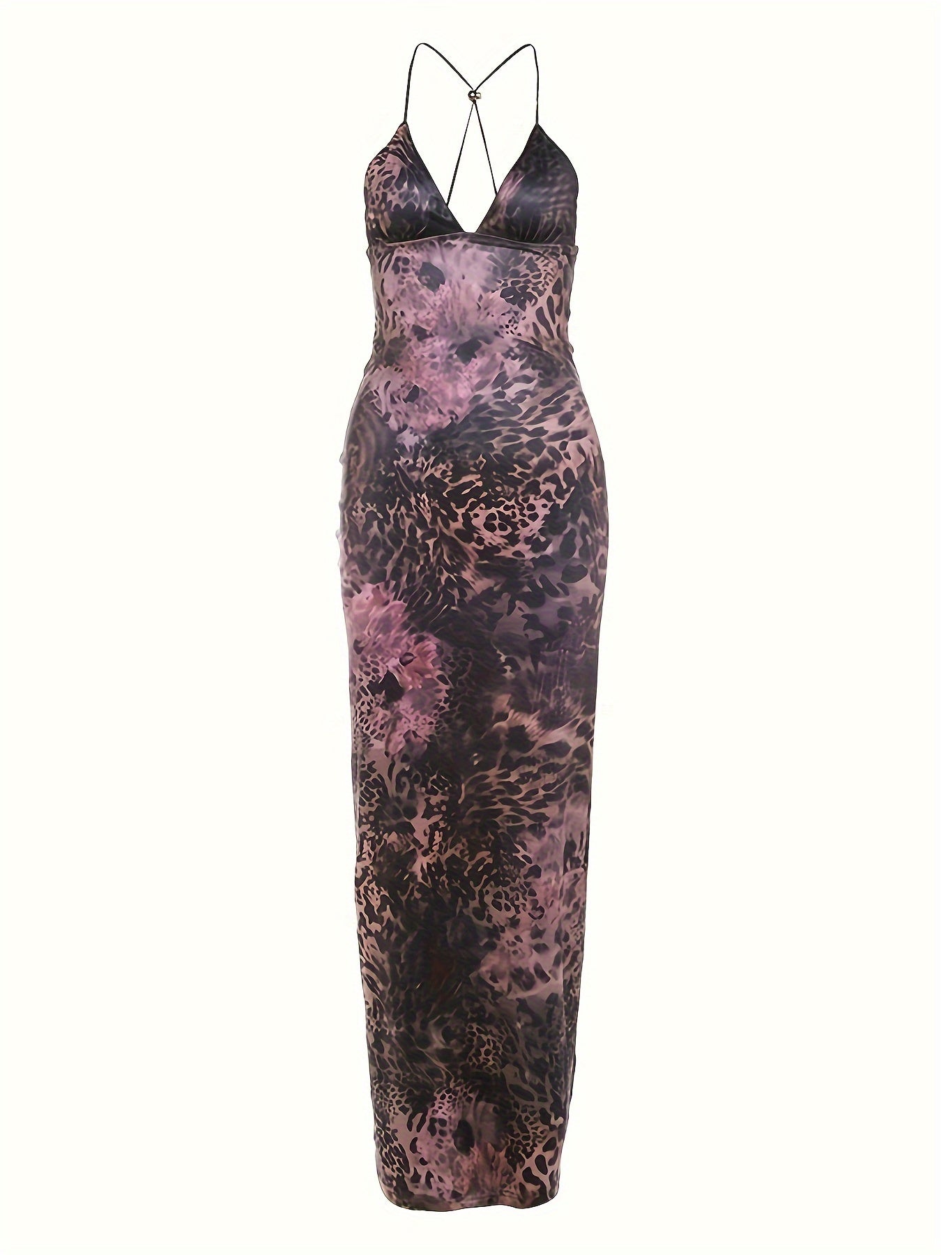 Vibrant Floral Print Mesh Babydoll Dress - Flowy Slip Style with Breathable Fabric, Delicate Butterfly Pattern, Backless Design, and Sultry Appeal - Exclusively for Women, Lingerie and Underwear Collection, Perfect for Everyd